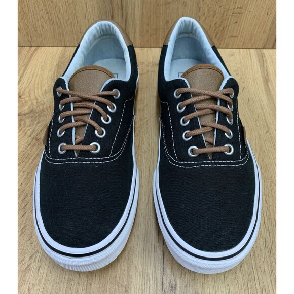 Vans Era Black Brown Canvas Lace Up Sneakers Men’s Size 9.5 Casual Shoes main image 10